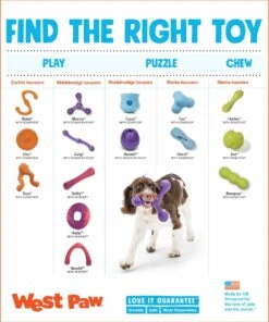 West Paw Toppl Zogoflex - Uitdagend En Sterk Speelgoed Voor Honden - Slowfeeder - Vulbaar Met Voer Of Snacks - Kleur: Groen, Maat: Large -Hondenbenodigdheden 1003x1200 5