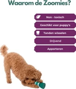 Furmey Zoomies - Honden Speelgoed - Hondenspeeltjes - Kauwbotten Hond - S Groen - 17 Cm -Hondenbenodigdheden 1022x1200