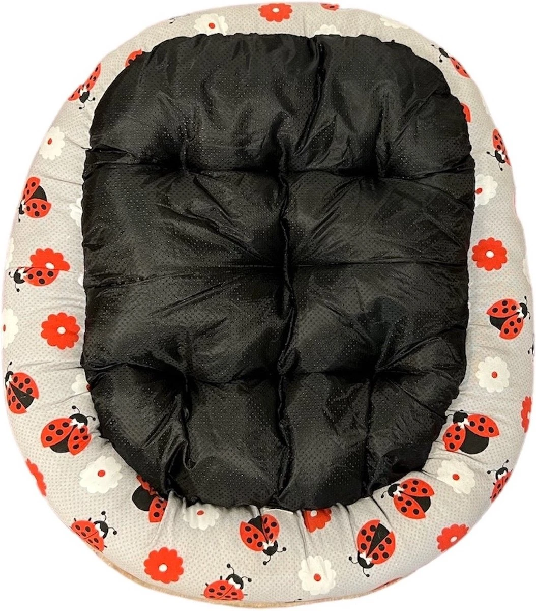 Nobleza Hondenmand - Hondenbed - Rond - 80x78 - Lichtbruin 4 Nobleza Hondenmand - Hondenbed - Rond - 80x78 - Lichtbruin - Afbeelding 2