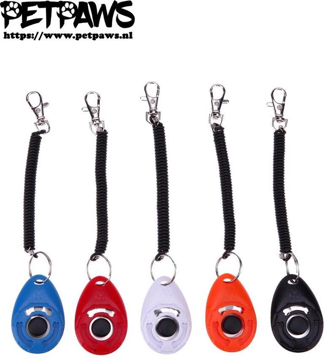 Merkloos PetPaws - Training Clicker Voor De Hond - Wit 3 Merkloos PetPaws - Training Clicker Voor De Hond - Wit