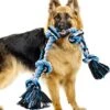 Viervoetjes - BigBoi - XXXL - Honden Touw - 100cm - 730 Gram - Honden Speelgoed - HondenSpeeltjes - Blauw/Wit/Zwart -Hondenbenodigdheden 1090x1200 2
