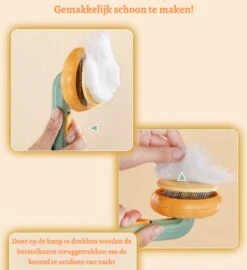 Merkloos Kattenborstel - Hondenborstel - Kattenkam - Pompoen Borstel - Kattenhaar - Haarverwijderaar Voor Huisdieren - Huisdierhaar Verwijderaar -Hondenbenodigdheden 1096x1200 1