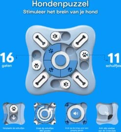 Honden Speelgoed Intelligentie – Hondenpuzzel - Interactieve Training – Voorkomt Verveling – 16 Vakjes – 11 Verplaatsbare Schuifjes - Denkspelletjes Voor Honden - Anti Schrokbak Hond – LumifyMe -Hondenbenodigdheden 1098x1200 5