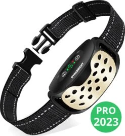 DynaBright Anti Blafband Voor Honden - 3-70KG - Diervriendelijk - Zonder Schok - Vibratie En Audio - Anti Blaf Band