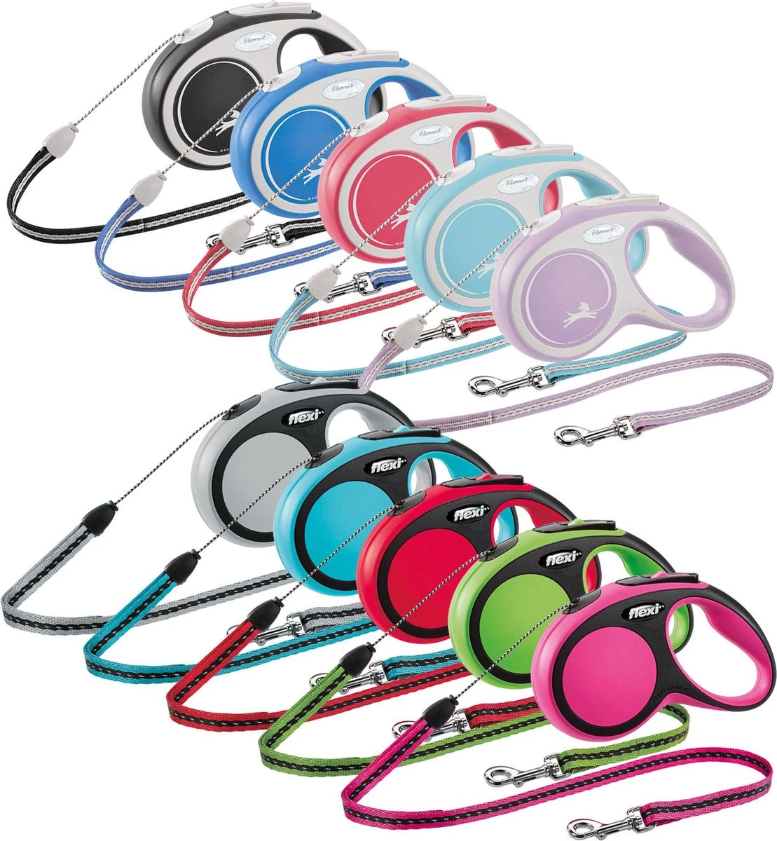 Flexi Rollijn New Comfort Koord M Zwart&Lichtgrijs - Hondenriem - 8 M 8 Flexi Rollijn New Comfort Koord M Zwart&Lichtgrijs - Hondenriem - 8 M - Afbeelding 6