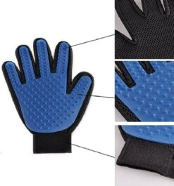 Vacht Verzorgingsborstel Voor Huisdieren - Blauw - LimitedDeals - Voor Honden Katten Konijnen Paarden - Tevens Massage Handschoen Voor Dieren! - Goed Voor De Verzorging Van De Vacht -Hondenbenodigdheden 1120x1200 1