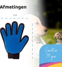 YUNICS® Dieren Handschoen - Haarverwijderaar Voor Huisdieren - Kattenborstel - Hondenborstel - Hondenkam - Kattenhaarverwijderaar - Blauw -Hondenbenodigdheden 1121x1200 4