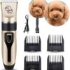 BYER Professionele Dieren Tondeuse Set - Voor Huisdieren Katten & Honden - Draadloos - Oplaadbare Pet Trimmer - Dog Tondeuze Clipper - 5 Standen & Vier Opzetkammen - Low Noise -Hondenbenodigdheden 1129x1200 1