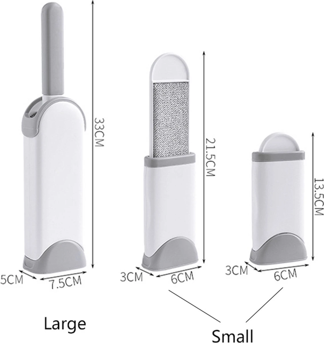 IGOODS - Pet Hair Remover - Hond & Kat Roller Brush - Dubbelzijdig Bont Ontharingsgereedschap Met Zelfreinigende Basis - Reismaatborstel - Voor Kleding - Bank - Tapijt - Autostoel GRIJS 9 IGOODS - Pet Hair Remover - Hond & Kat Roller Brush - Dubbelzijdig Bont Ontharingsgereedschap Met Zelfreinigende Basis - Reismaatborstel - Voor Kleding - Bank - Tapijt - Autostoel GRIJS - Afbeelding 7