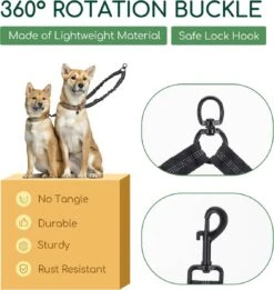 Nobleza Splitter Hondenriem - Dubbel Aanlijnriem Voor Honden - Splitter Verstelbaar - Zwart -Hondenbenodigdheden 1134x1200 2