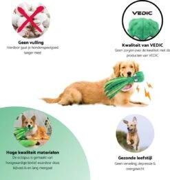 VEDIC® - Octopus Honden Knuffel Set Van 4 - Piepspeelgoed - Geen Vulling - 32CM - Groen/Blauw/Oranje/Roze 9 VEDIC® - Octopus Honden Knuffel Set Van 4 - Piepspeelgoed - Geen Vulling - 32CM - Groen/Blauw/Oranje/Roze -Hondenbenodigdheden 1135x1200 4