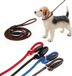 LOUZIR Cesar Millan Sliplijn Met Stop - Hondenriem - Rood - 130 Cm -Hondenbenodigdheden 1144x1200