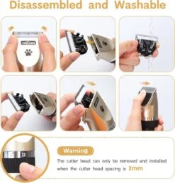 Nobleza Dieren Tondeuse Set - 4 Opzetkammen - Draadloos - Voor Huisdieren Katten & Honden 13 Nobleza Dieren Tondeuse Set - 4 Opzetkammen - Draadloos - Voor Huisdieren Katten & Honden -Hondenbenodigdheden 1147x1200 2