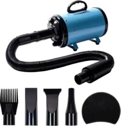 Merkloos Edward&DeVries Professionele Hondenföhn Met 4 Opzetstukken – Waterblazer Voor Honden – Stil Design – Krachtig + Extra Filter & Droogdoek - Blauw -Hondenbenodigdheden 1154x1200 3