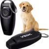 VEDIC® - Luxe Clicker Met Fluit - Clickertraining Voor Honden - Zwart - Bevestigingsring - Fluit - Hondentraining -Hondenbenodigdheden 1157x1200
