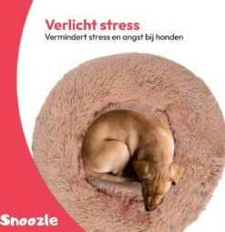 Snoozle Donut Hondenmand - Zacht En Luxe Hondenkussen - Wasbaar - Fluffy - Hondenmanden - 100cm - XXL - Dark Coffee -Hondenbenodigdheden 1165x1200 7