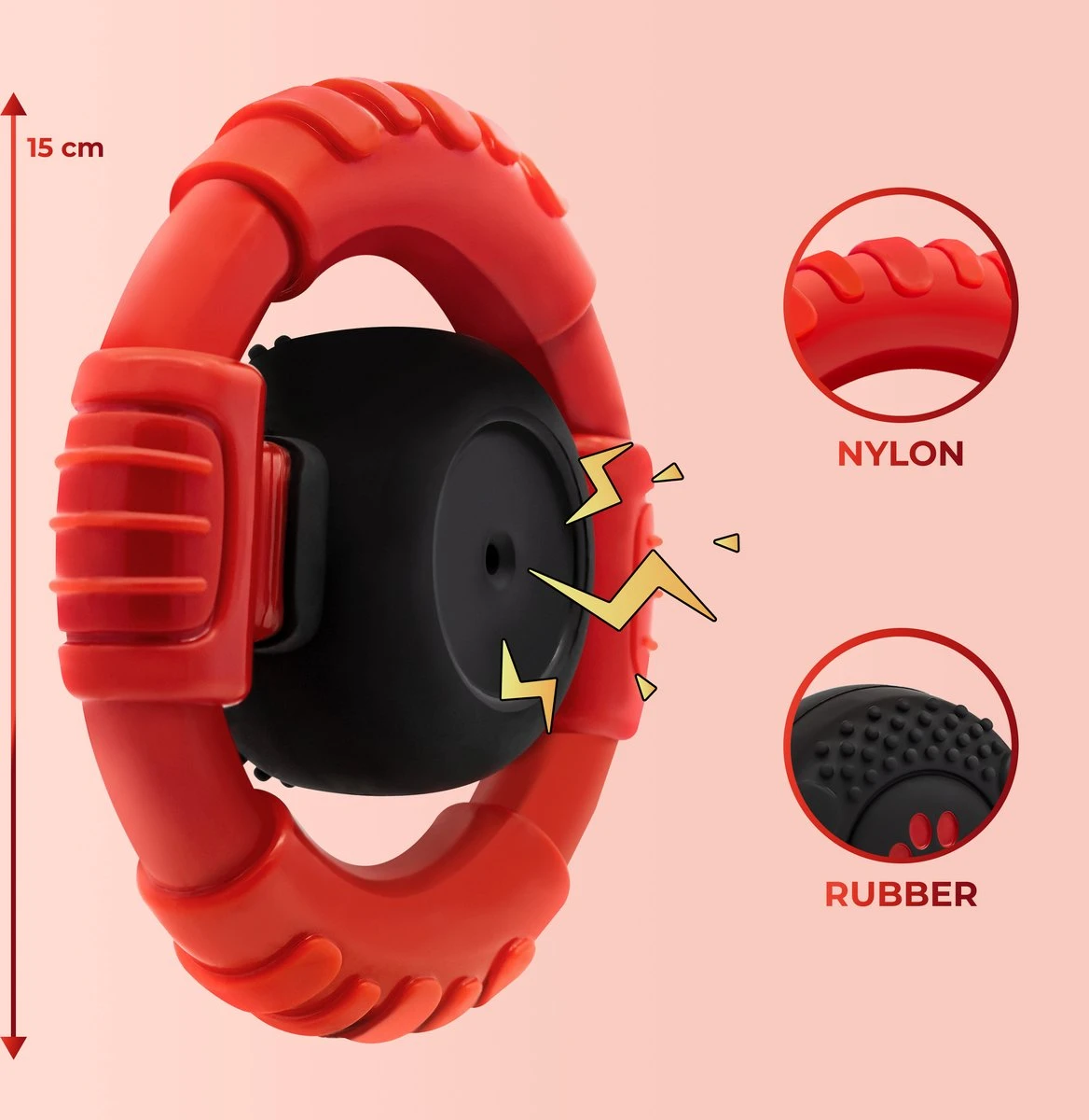 Kauwbot Stuurwiel 2.0 Extra Sterk Melk Geur Smaak En Piep Honden Speelgoed - Kauwspeelgoed Bot Hond - Dutchwide 4 Kauwbot Stuurwiel 2.0 Extra Sterk Melk Geur Smaak En Piep Honden Speelgoed - Kauwspeelgoed Bot Hond - Dutchwide - Afbeelding 2