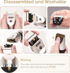 Nobleza B78 - Dieren Tondeuse Set - 4 Opzetkammen - Voor Huisdieren Katten & Honden - Draadloos 11 Nobleza B78 - Dieren Tondeuse Set - 4 Opzetkammen - Voor Huisdieren Katten & Honden - Draadloos -Hondenbenodigdheden 1168x1200 4