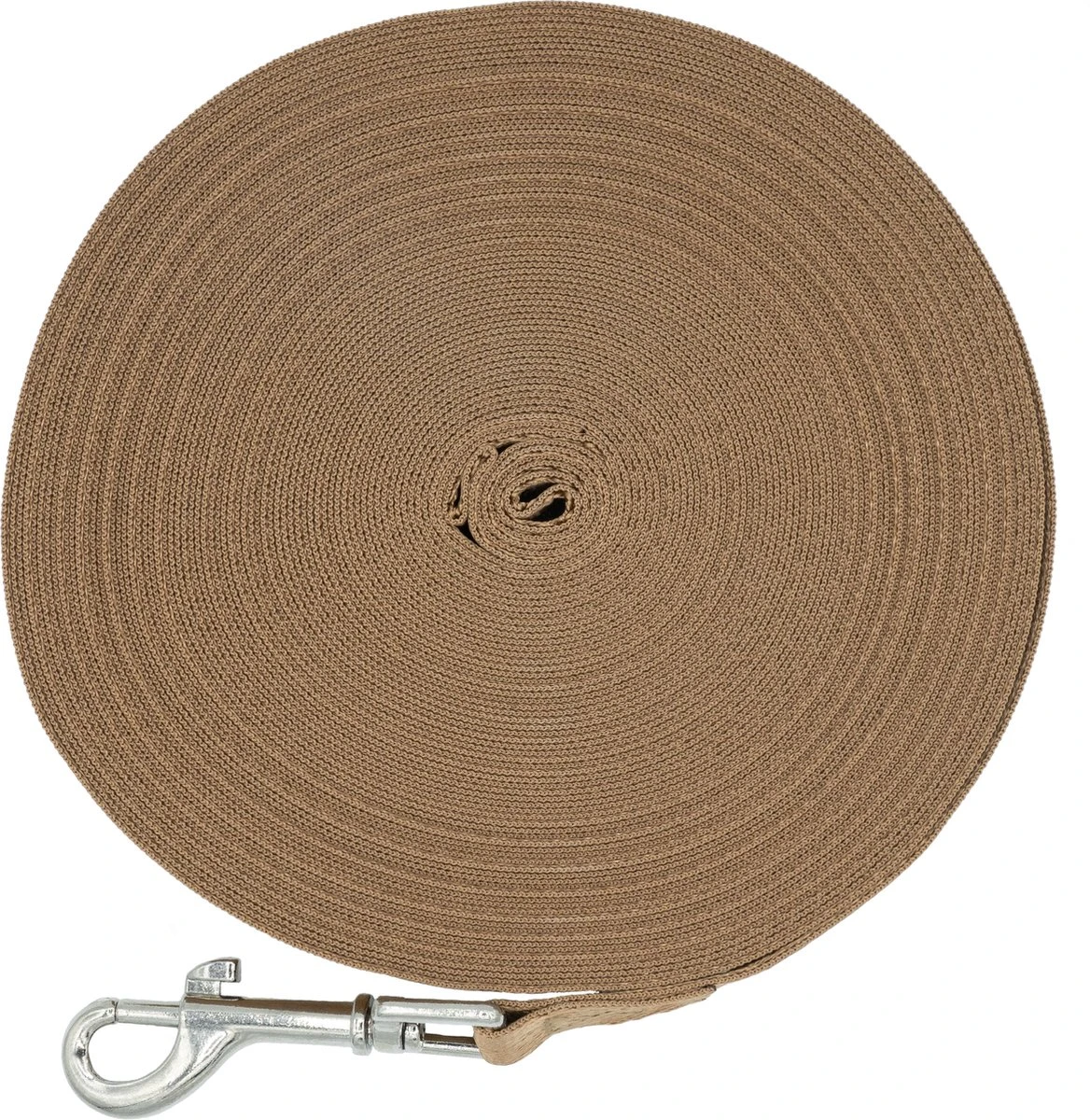 Hondenriem 20 Meter | Lange Lijn | Gerecycled Nylon | Trainingslijn | 2cm | Bruin 4 Hondenriem 20 Meter | Lange Lijn | Gerecycled Nylon | Trainingslijn | 2cm | Bruin - Afbeelding 2