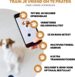 Vulpes Pets® PRO Praatknop Voor Honden - Dogbuttons - Laat Uw Huisdier Spreken - Hondenspeelgoed - Honden Training - Incl. E-Book & Trainingsstickers -Hondenbenodigdheden 1171x1200 6