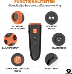 Vulpes Pets® Ultrasone Anti Blaf Apparaat – 3-in-1 Anti Blaf Apparaat Pro - Diervriendelijk & Zonder Schok - Alternatief Anti Blafband - Voor Kleine & Grote Honden - Audio - Flashlight - USB-Oplaadbaar -Hondenbenodigdheden 1177x1200 3