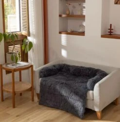 Zootic Fluffy Hondenkussen Hondenmand Hondenbed - Grijs 100 X 90 Cm -Hondenbenodigdheden 1180x1200 10