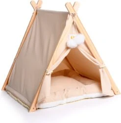 Dogs&Co Tippi Tent Voor Katten Of Kleine Honden Ecru 11 Dogs&Co Tippi Tent Voor Katten Of Kleine Honden Ecru -Hondenbenodigdheden 1181x1200 8