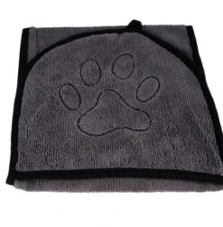 N4dogs – Hondenhanddoek – Honden Handdoek – Microvezel Handdoek – Handdoek Hond – Droogdoek Hond – Dierendeken – Sterk Absorberend – Handdoek Met Zakken - Grijs - 66 X 23 Cm -Hondenbenodigdheden 1183x1200 3