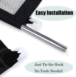 Merkloos ACE Pets – Oprolbaar Hondenrek Voor Binnen - Traphekje Hond Zonder Boren - Veiligheidshek Deurhekje - 180 X 72 Cm - Zwart -Hondenbenodigdheden 1185x1200 5