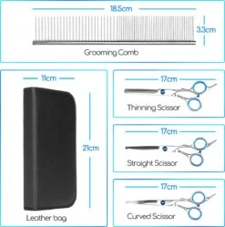 Nobleza Vachtscharen En Kam Set - Scharen Set - Vachtverzorging Set - Scharen Set Voor Honden En Katten -Hondenbenodigdheden 1189x1200 7