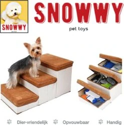 SNOWWY - Hondentrap Met Opslagruimte - Honden Loopplank Met Handige Opslagvakje - Hondenloopplanken - Inklapbaar - Huisdier Opstap - Hondentrapje - Bruin 12 SNOWWY - Hondentrap Met Opslagruimte - Honden Loopplank Met Handige Opslagvakje - Hondenloopplanken - Inklapbaar - Huisdier Opstap - Hondentrapje - Bruin -Hondenbenodigdheden 1190x1200 6