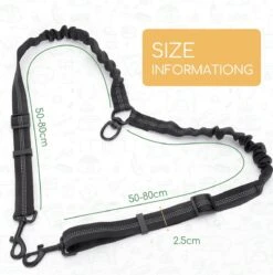 Nobleza Splitter Hondenriem - Dubbel Aanlijnriem Voor Honden - Splitter Verstelbaar - Zwart -Hondenbenodigdheden 1191x1200 4