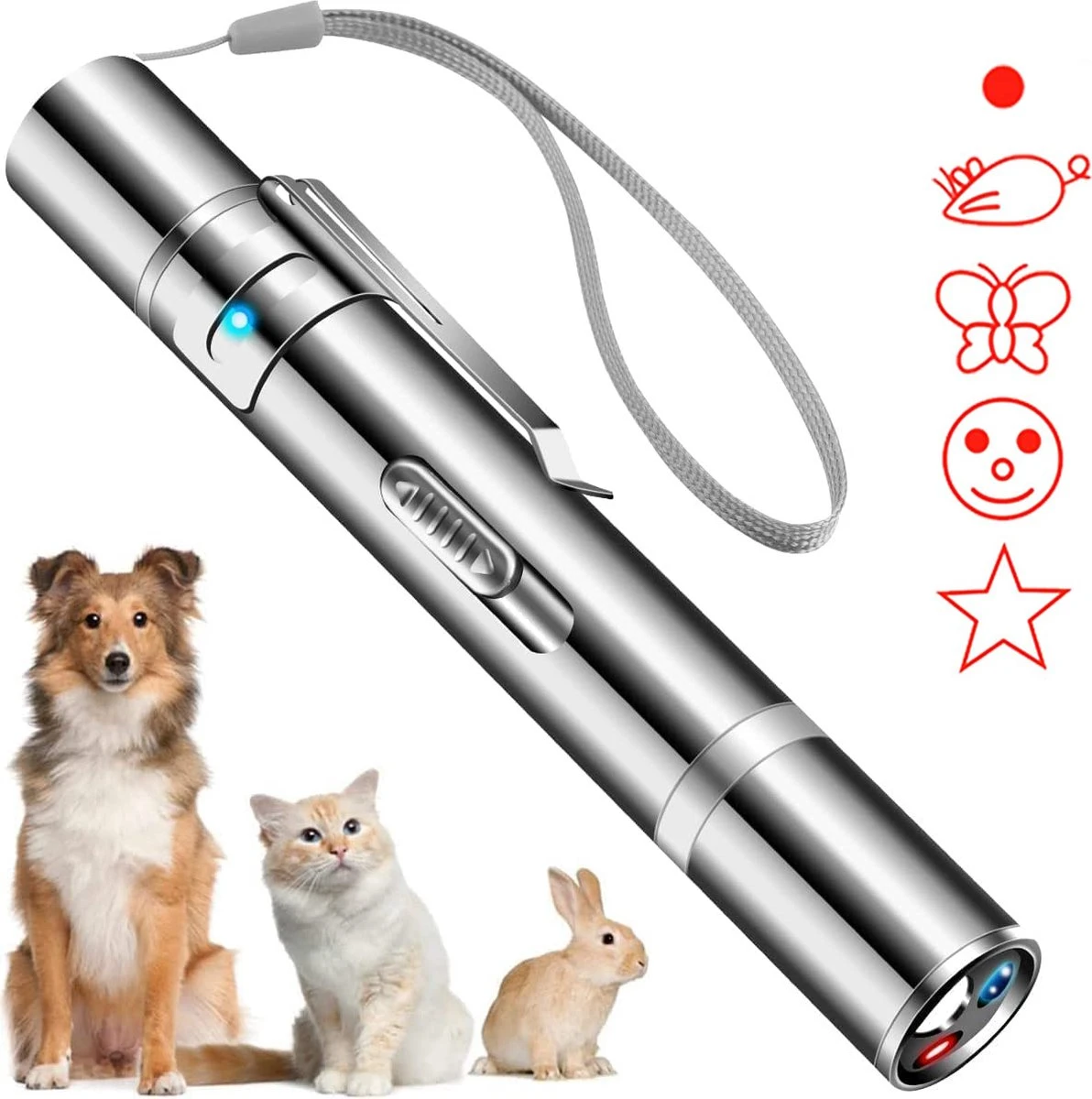 PetFriends Laserpen Voor Kat - USB Oplaadbaar - Laserpointer - Laserlampje - Kattenspeeltjes 3 PetFriends Laserpen Voor Kat - USB Oplaadbaar - Laserpointer - Laserlampje - Kattenspeeltjes