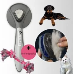 Merkloos Dierenborstel - Haarborstel Huisdieren - Borstel Voor Vacht Huisdier - Borstel Kat - Borstel Hond - Makkelijk Haar Verwijderen Met één Klik - Inclusief Speeltje - Kam Huisdier - Vachtverzorging - Massage -Hondenbenodigdheden 1192x1200 7
