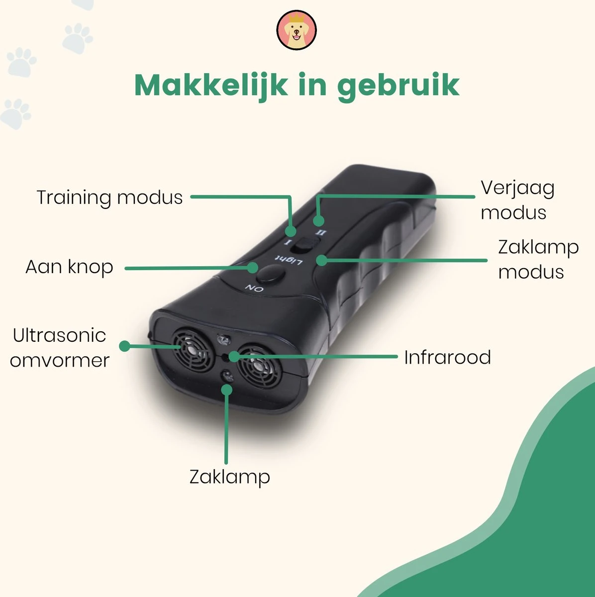 Dierboel Professionele Anti Blaf Apparaat 2022 - Diervriendelijke Ultrasoon Anti Blaf Apparaat - Voor Het Trainen Van Kleine & Grote Honden - Zonder Schok 8 Dierboel Professionele Anti Blaf Apparaat 2022 - Diervriendelijke Ultrasoon Anti Blaf Apparaat - Voor Het Trainen Van Kleine & Grote Honden - Zonder Schok - Afbeelding 6