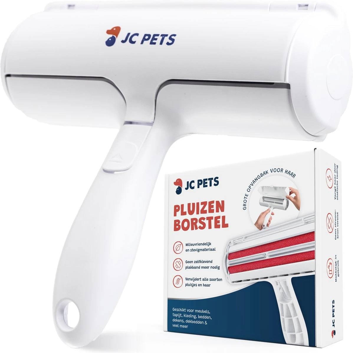 JC Pets Premium Pluizenborstel - Huisdierhaar Verwijderaar – Pluizenverwijderaar – Honden En Kattenhaar Verwijderaar - Ontpluizer - Pluizenroller 3 JC Pets Premium Pluizenborstel - Huisdierhaar Verwijderaar – Pluizenverwijderaar – Honden En Kattenhaar Verwijderaar - Ontpluizer - Pluizenroller