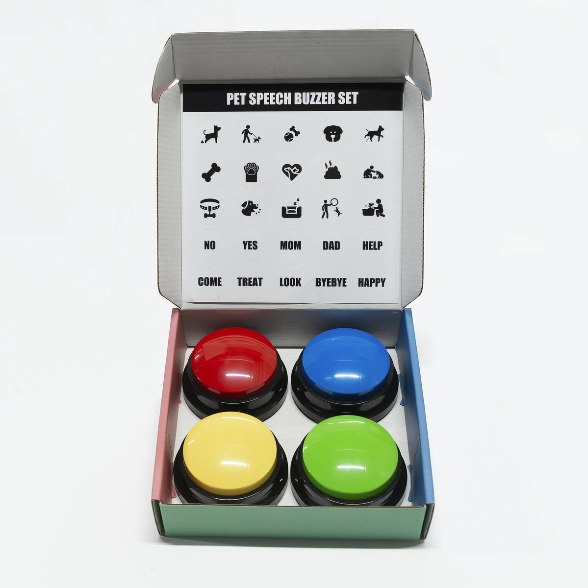 Praatknop Hond - Honden Praatknop - Dog Buttons - Hondenspeelgoed Intelligentie - Dogbuttons - Hondenspeelgoed - Praatknop Voor Honden - Honden Training 6 Praatknop Hond - Honden Praatknop - Dog Buttons - Hondenspeelgoed Intelligentie - Dogbuttons - Hondenspeelgoed - Praatknop Voor Honden - Honden Training - Afbeelding 4