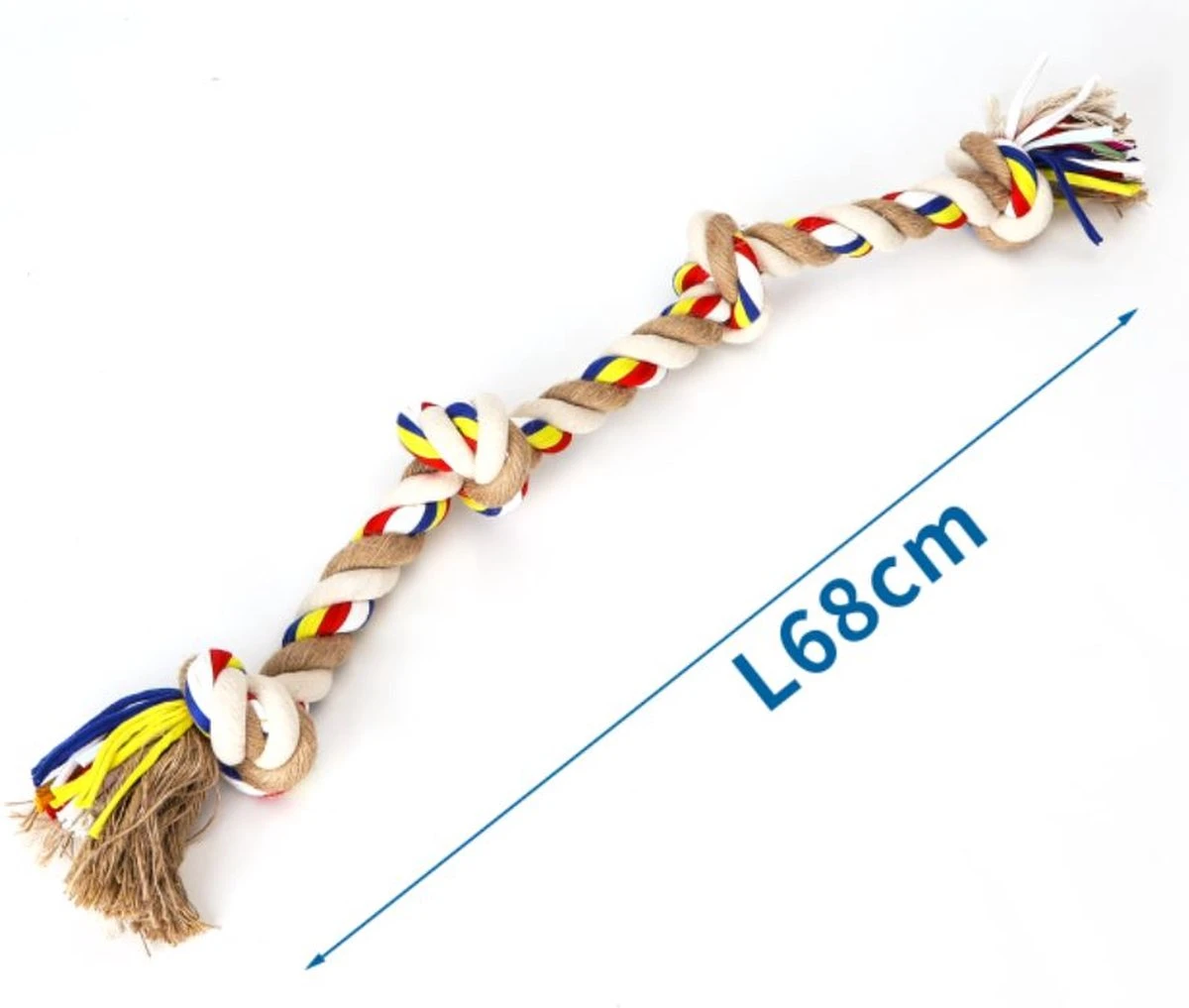 Nobleza Hondentouw - Speeltouw Hond - Flostouw Hond - Trektouw Hond - Lang - Geknoopt 6 Nobleza Hondentouw - Speeltouw Hond - Flostouw Hond - Trektouw Hond - Lang - Geknoopt - Afbeelding 4