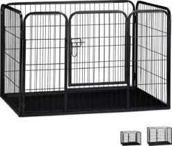 MaxxPet Puppyren - Hondenbench - Puppykennel - Hondenren - 125 X 78 X 80 Cm - Zwart 20 MaxxPet Puppyren - Hondenbench - Puppykennel - Hondenren - 125 X 78 X 80 Cm - Zwart -Hondenbenodigdheden 1200x1019 1