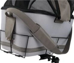 Zoofari Fiets Hondenmand - Max. Belasting: 6 Kg - Met Geïntegreerd Signaaltoon - Ca. 47 X 29 X 45 Cm (l X B X H) - Stevig Metalen Frame Voor Montage Op De Bagagedrager - Met Zijdelingse Gaasafdekkingen Voor Een Goede Luchtcirculatie - Uitneembare Tas -Hondenbenodigdheden 1200x1021 5