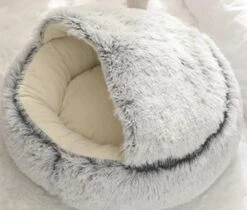 Mooki Nova Plushe - Kattenmand - Luxe Kattenbed - Kattenkussen - Cavebed - Donut - Extra Zacht & Comfortabel - Hondenmand - Lichtblauw - 50 Cm -Hondenbenodigdheden 1200x1022 2