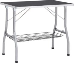 VIDAXL Hondentrimtafel Verstelbaar Met 2 Lussen En Opbergschap -Hondenbenodigdheden 1200x1027 1