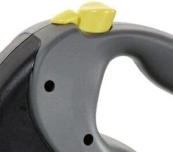 Flexi Giant Tape - Hondenriem - Zwart/Geel - L - 10 M - (<50 Kg) -Hondenbenodigdheden 1200x1052