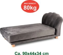 Maxxpro Katten- En Hondenbank - Grijs - Verhoogd Met Houten Poten - Fluweel Materiaal - 90 X 44 X 34 Cm - Huisdieren Tot 80 KG 14 Maxxpro Katten- En Hondenbank - Grijs - Verhoogd Met Houten Poten - Fluweel Materiaal - 90 X 44 X 34 Cm - Huisdieren Tot 80 KG -Hondenbenodigdheden 1200x1056 2