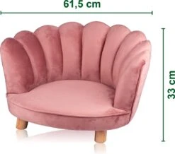 Maxxpro Katten- En Hondenstoel - Roze - Verhoogd Met Houten Poten - Fluweel Materiaal - 61.5 X 52 X 33 CM - Huisdieren Tot 80 KG 13 Maxxpro Katten- En Hondenstoel - Roze - Verhoogd Met Houten Poten - Fluweel Materiaal - 61.5 X 52 X 33 CM - Huisdieren Tot 80 KG -Hondenbenodigdheden 1200x1057 7