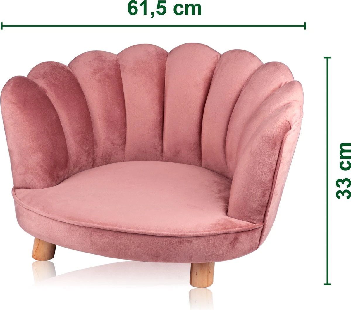 Maxxpro Katten- En Hondenstoel - Roze - Verhoogd Met Houten Poten - Fluweel Materiaal - 61.5 X 52 X 33 CM - Huisdieren Tot 80 KG 8 Maxxpro Katten- En Hondenstoel - Roze - Verhoogd Met Houten Poten - Fluweel Materiaal - 61.5 X 52 X 33 CM - Huisdieren Tot 80 KG - Afbeelding 6