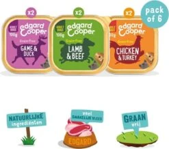 Merkloos Edgard & Cooper Hondenvoer Multipack Kip - Wild - Lam 6 X 100 Gr 15 Merkloos Edgard & Cooper Hondenvoer Multipack Kip - Wild - Lam 6 X 100 Gr -Hondenbenodigdheden 1200x1058 7