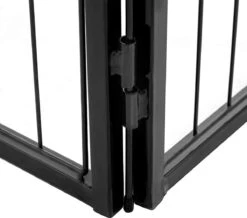 Transformeerbare Hondenren - Dieromheining Van 60 Cm Hoog En 210 Cm Diagonaal - Zwart 15 Transformeerbare Hondenren - Dieromheining Van 60 Cm Hoog En 210 Cm Diagonaal - Zwart -Hondenbenodigdheden 1200x1061 5