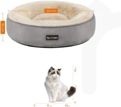 Hoppa! Hondenbed, Kattenbed, Donut, Ø 50 Cm, Lichtgrijs -Hondenbenodigdheden 1200x1061 8