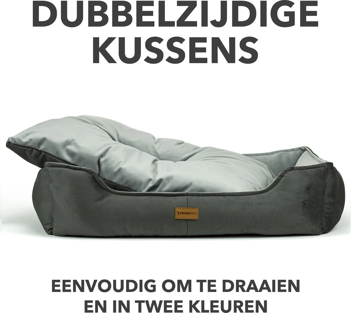 Primeplus Grote Hondenmand XL - Grijs - 100x80x20 CM - Orthopedische Hondenmanden - Hondenkussen 8 Primeplus Grote Hondenmand XL - Grijs - 100x80x20 CM - Orthopedische Hondenmanden - Hondenkussen - Afbeelding 6